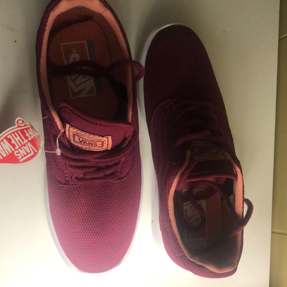 Vans never worn ultra cush lite burg/pink inside